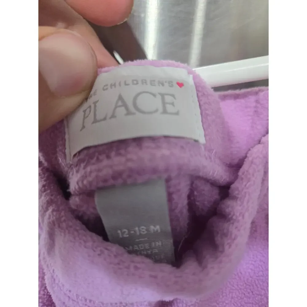 Fleece Sweatpants 2 Pack Black/Purple - The Children's Place - 12-18mo